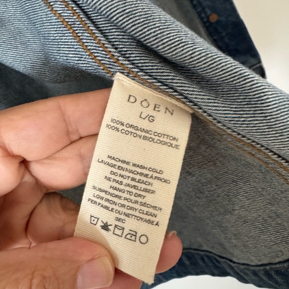 Doen denim jacket size L NWOT - Picture 5 of 14